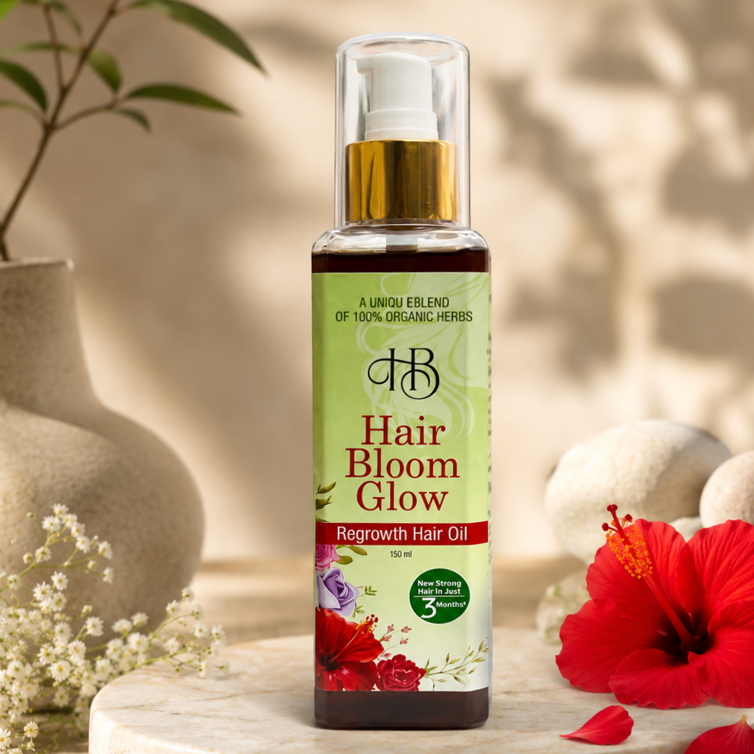 Hair Bloom Glow – Organic Regrowth Hair Oil
